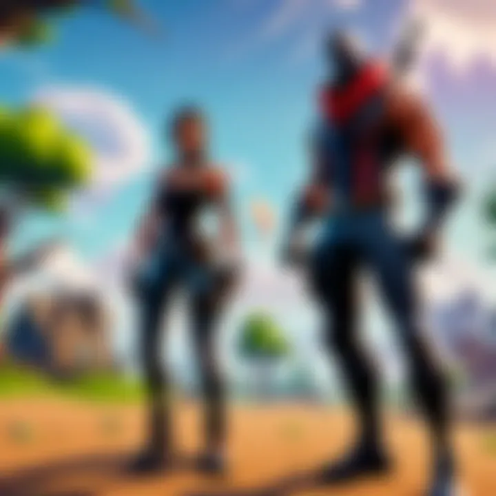 Screenshot of Fortnite gameplay showcasing vibrant graphics