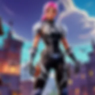 Enhanced Gameplay with Unique Skins A player enjoying Fortnite with colorful skins