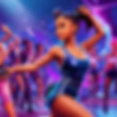 The dynamic choreography enhancing Ariana Grande's performance