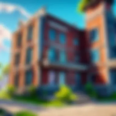 An in-game screenshot of a creative building environment in Fortnite