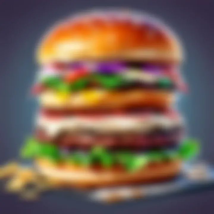 Burger Stacker Puzzle Quest