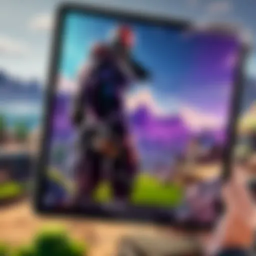 iPad displaying Fortnite installation screen