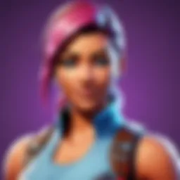 Colorful Fortnite avatar showcasing unique design elements
