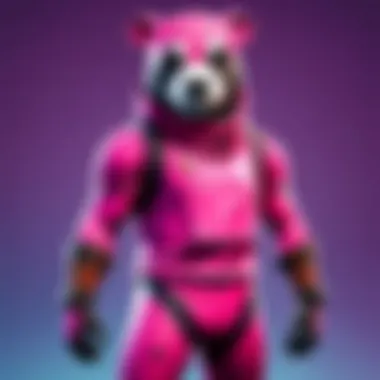 Detailed Texture of the Cuddle Team Leader Costume Close-up of Cuddle Team Leader costume's texture and material