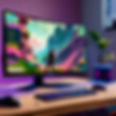 Detailed close-up of a 240Hz monitor screen