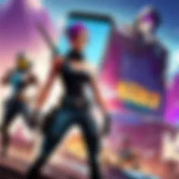 Mobile device displaying Fortnite installation screen