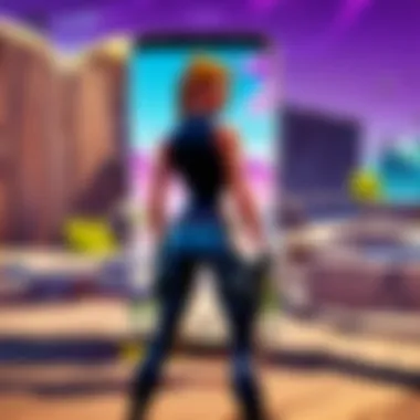 Fortnite Installation on Samsung Samsung device displaying Fortnite installation screen