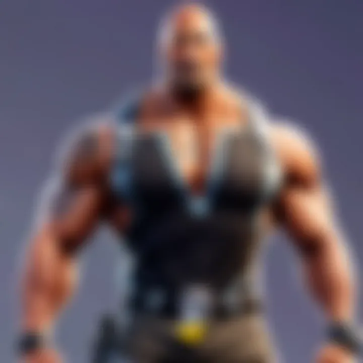 Marketing strategies featuring Dwayne Johnson in Fortnite