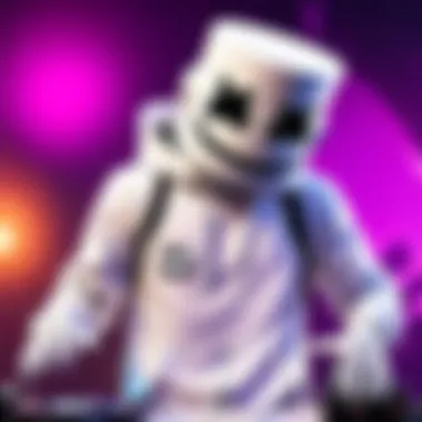 Energetic DJ Marshmello Fan Interaction Energetic DJ Marshmello Fan Interaction