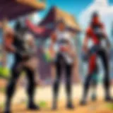 Group of friends strategizing in Fortnite