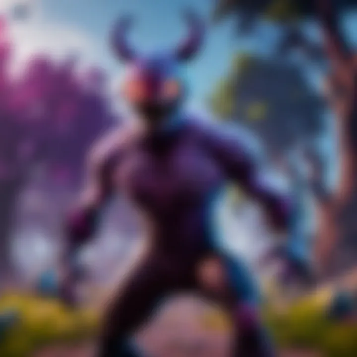 Ethereal Creature of Darkness Roaming the Fortnite Realm