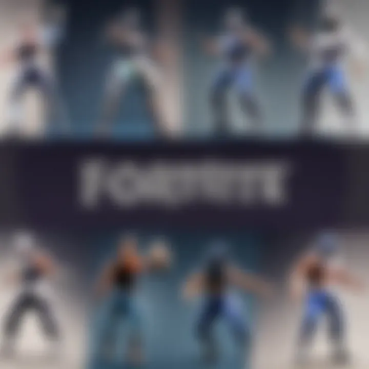 An infographic depicting the evolution of dance moves in Fortnite