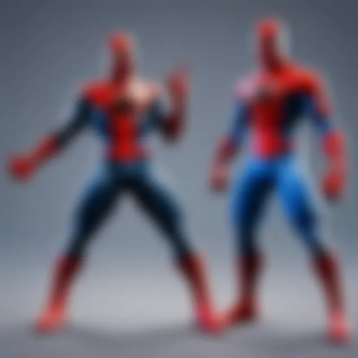 Evolution of Spiderman hand toys through the ages