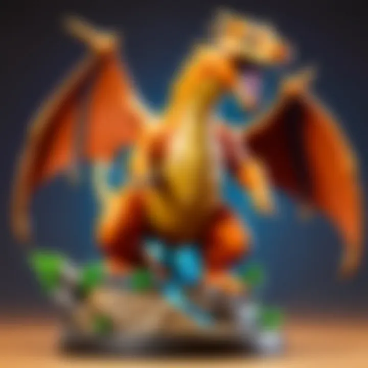 Dynamic Charizard Battle Statue