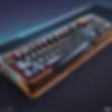 Close-up view of the Bugha Keyboard showcasing its unique design
