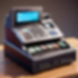 Interactive cash register game interface displaying scanning features