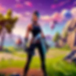 Screenshot of Fortnite Mobile gameplay showcasing vibrant graphics