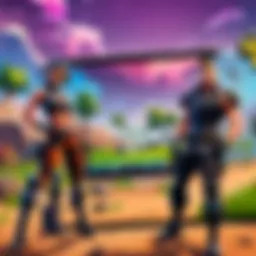 Tablet displaying Fortnite gameplay in an immersive environment