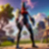 A vibrant in-game landscape showcasing the Fortnite universe