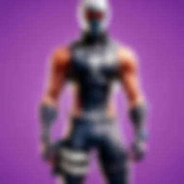 Fortnite player utilizing purchased skin code in-game