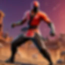 Martial artist in a graceful stance