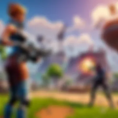 Players engaged in a strategic battle within Mini Fortnite.