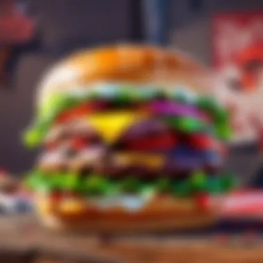 Delivery packaging showcasing Mr. Beast Burger branding