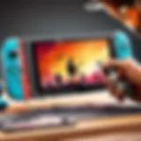 Expert technician repairing Nintendo Switch screen