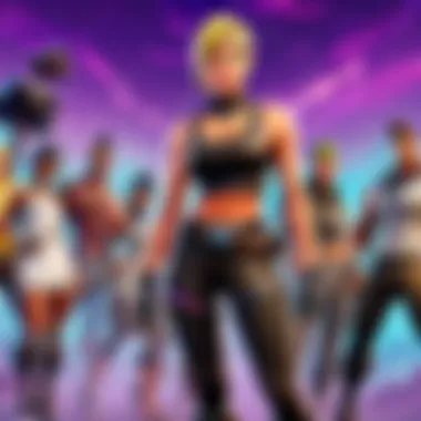 Fortnite on PC: Performance and Customization A sleek gaming PC setup highlighted by Fortnite gameplay, emphasizing performance and customization