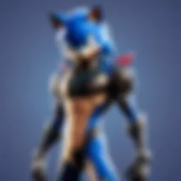 Visual representation of Skin Sonic technology in Fortnite gameplay