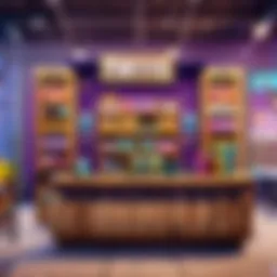Fortnite V-Bucks display in the game's shop