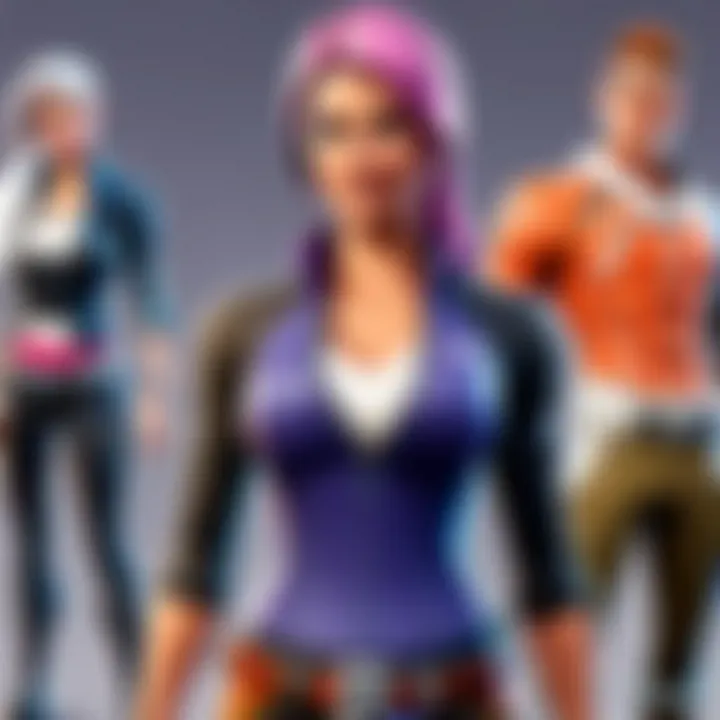 An illustration of a player customizing their character in Fortnite