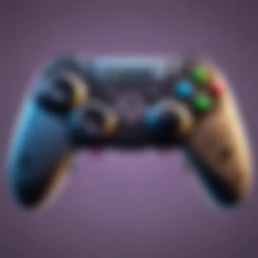 A close-up view of various Fortnite controller types showcasing their unique designs.
