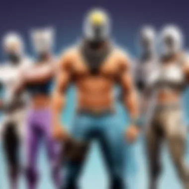 Community Engagement with Fortnite Fatheads A gamer engaging with Fortnite Fatheads in a community setting