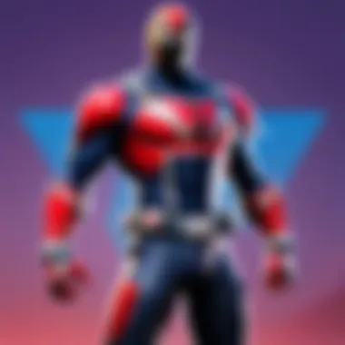 Artistic representation of character designs blending Fortnite and Marvel styles