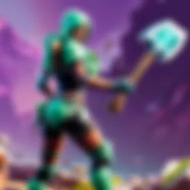 Minty Axe showcased in Fortnite gameplay