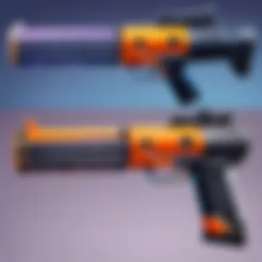 Comparative analysis of the Basr L Nerf gun against similar in-game equipment