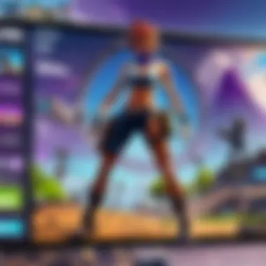 Fortnite Analytics App Interface A detailed interface of a Fortnite analytics app showcasing player statistics