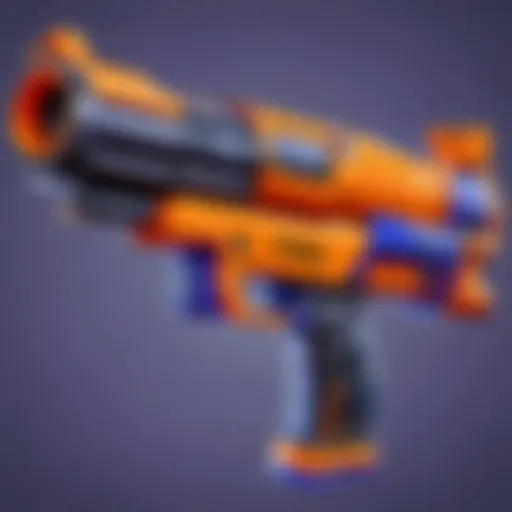 An overview of the Nerf Fortnite Grenade Launcher showcasing its vibrant design and intricate details.