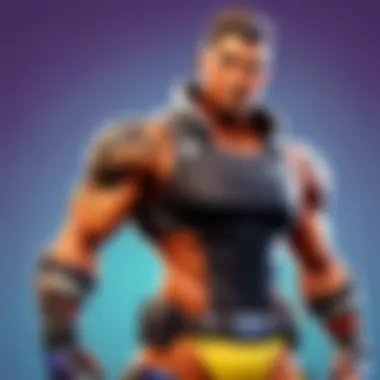 A close-up of unique character skins in Fortnite