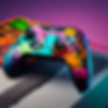 Custom Xbox One X skin featuring vibrant art