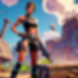 Dynamic Fortnite gameplay action showcasing strategy