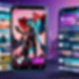 Digital Artwork of Futuristic Fortnite Mobile Gaming Interface