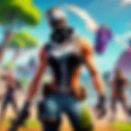 Fortnite gameplay on an Android device