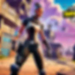 Fortnite gameplay on mobile device