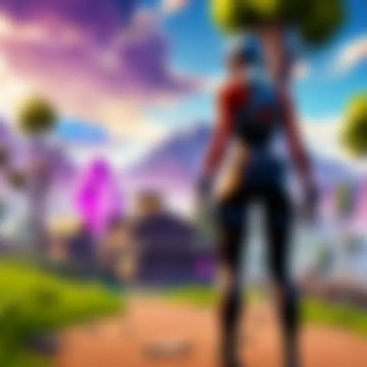 Battle Royale zone with vibrant graphics