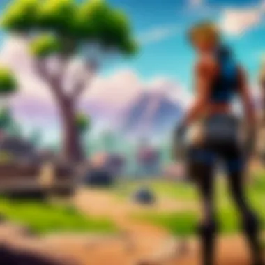 Epic Fortnite Battle on Xbox Player engaging in Fortnite battle on Xbox