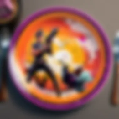 Battle Royale Inspired Fortnite Plate Fortnite Birthday Plate with Battle Royale Theme