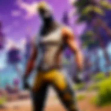 Fortnite character in intense gameplay