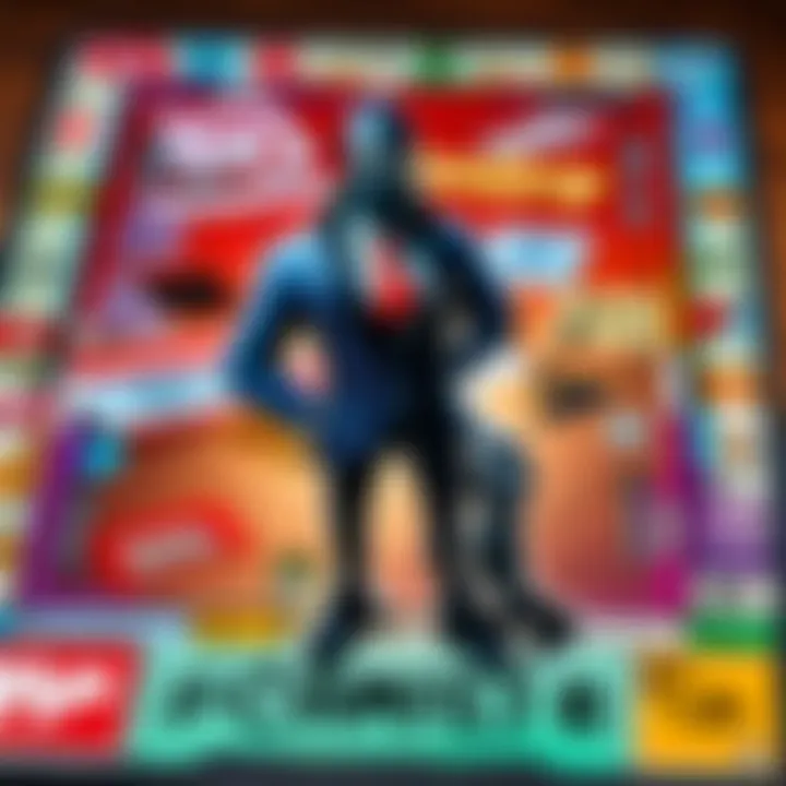 Fortnite Characters on Monopoly Cards Illustration